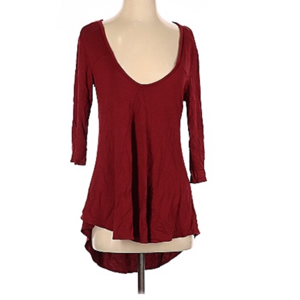 Baea Red Pullover Crisscross Back Small